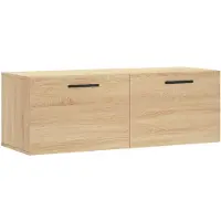 vidaXL Wandkast 100x36,5x35 cm bewerkt hout sonoma eikenkleurig