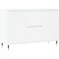 vidaXL Dressoir 101,5x35x70 cm bewerkt hout wit