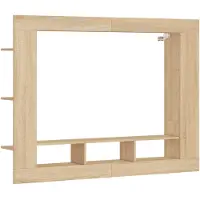vidaXL Tv-meubel 152x22x113 cm bewerkt hout sonoma eikenkleurig