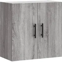 vidaXL Wandkast 60x31x60 cm bewerkt hout grijs sonoma eikenkleurig