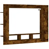 vidaXL Tv-meubel 152x22x113 cm bewerkt hout gerookt eikenkleurig