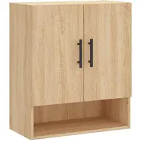 vidaXL Wandkast 60x31x70 cm bewerkt hout sonoma eikenkleurig
