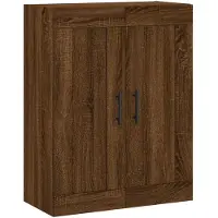 vidaXL Wandkast 69,5x34x90 cm bewerkt hout bruin eikenkleur