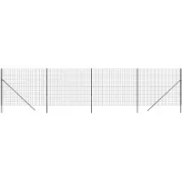 vidaXL Draadgaashek 2,2x10 m gegalvaniseerd staal antracietkleurig