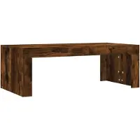 vidaXL Salontafel, gerookt eikenhout, 102x50x36 cm, houtvezel