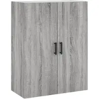 vidaXL Bovenkast 69,5x34x90 cm grijs sonoma eikenkleurig