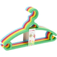 Bathroom Solutions Storage Solutions kledinghangers kids - 8x - kunststof - multicolor - Kledinghangers