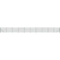 vidaXL Draadgaashek met flens 2,2x25 m groen