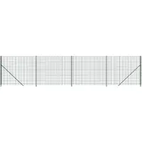 vidaXL Draadgaashek met flens 1,6x10 m groen
