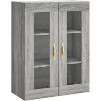vidaXL Wandkast 69,5x34x90 cm grijs sonoma eikenkleurig