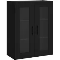 vidaXL Bovenkast 69,5x34x90 cm zwart