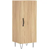 vidaXL Dressoir 34,5x34x90 cm bewerkt hout sonoma eiken