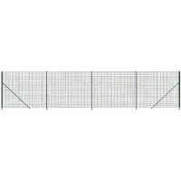 vidaXL Gaashek met grondanker, groen, 2,2 x 10 meter