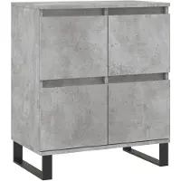 vidaXL Dressoir 60x35x70 cm bewerkt hout betongrijs