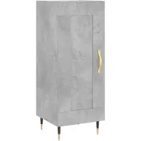 vidaXL Dressoir 34,5x34x90 cm bewerkt hout betongrijs