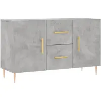 vidaXL Dressoir, betonkleur, 100x36x60 cm, houtvezelplaat
