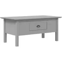 vidaXL Salontafel BODO 100x55x46 cm massief grenenhout grijs