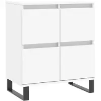 vidaXL Dressoir 60x35x70 cm bewerkt hout wit