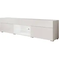 Meubella TV-Meubel wit hoogglans staand met LED 180cm