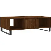 vidaXL Salontafel 104x60x35 cm bewerkt hout bruineiken