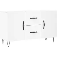 vidaXL Dressoir 100x36x60 cm bewerkt hout wit