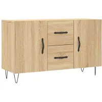 vidaXL Dressoir 100x36x60 cm bewerkt hout sonoma eikenkleurig