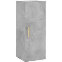 vidaXL Bovenkast 34,5x34x90 cm betongrijs