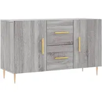 vidaXL Dressoir, grijs Sonoma, 100x36x60 cm, houtvezel