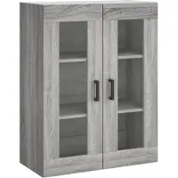 vidaXL Bovenkast 69,5x34x90 cm grijs sonoma eikenkleurig