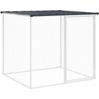 vidaXL Kippenhok met dak 103x98x90 cm gegalvaniseerd staal antraciet