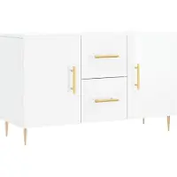 vidaXL Dressoir 100x36x60 cm bewerkt hout hoogglans wit