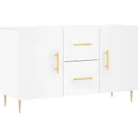 vidaXL Dressoir 100x36x60 cm bewerkt hout wit