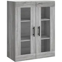 vidaXL Bovenkast 69,5x34x90 cm grijs sonoma eikenkleurig