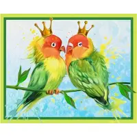 Beldizart Diamond schilderset Lovebirds 30x24 cm AZ-1471