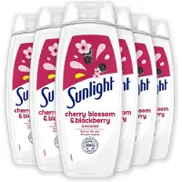 Sunlight Zeep - Douchegel - Kersenbloesem & Braambes - pH-Huidneutraal - Voordeelverpakking 6 x 450 ml