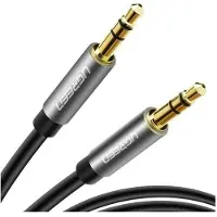 UGREEN 3.5mm male to male Audio Jack cable Silver-Black 50cm