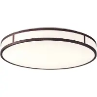 VIOKEF LED-plafondlamp Piedro, bruin / roest, Woon-/ Eetkamer, Kunststof, LED plafondlamp