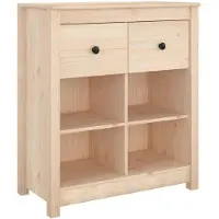 vidaXL Dressoir 70x35x80 cm massief grenenhout