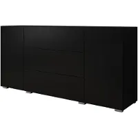 Meubella Dressoir mat zwart 150x39x68 lades