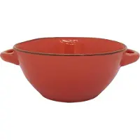 Vivi Oggi - Soepkommen met oor - Ø 15cm - Oranje - Kerst - Italië