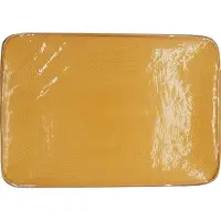 Vivi Oggi - Dinerborden - 28cm x 19.5cm - Rechthoekig - Geel - Kerst