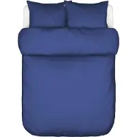 Marc O'Polo Dekbedovertrek Tove Cool Cobalt Percal-240 x 200 / 220 cm | Lits-Jumeaux