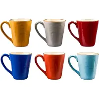 Vivi Oggi - Mokken - Bekers - Set van 6 - Koffie Mok - 250ml - Kerst