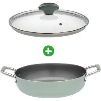 Primecook - Braadpan / Hapjespan met deksel - Ø 24 cm - PFAS-vrij - inductie - Ecoshield