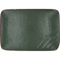 Vivi Oggi - Dinerborden - 28cm x 19.5cm - Rechthoekig - Groen - Kerst