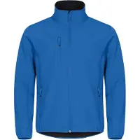 Clique Basic Softshell - Jacket - Blauw- Maat XXXL