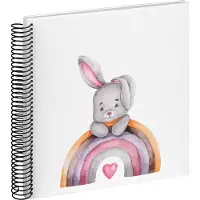Walther design SA-131 Bunny Malin - Spiraal album - Formaat 25x25 cm - Wit/Bunny