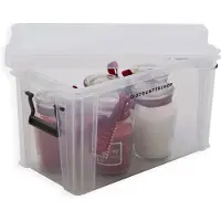 Merkloos 1x Stevige Mini Opbergbox 2.6Liter Duurzaam 24x13x14 CM Opberger Opbergbak Opbergdoos Opbergbakken Bakken
