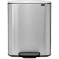 Brabantia Bo Pedal Bin 2 x 30 Liter Rvs Fingerprint Proof