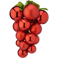 Sublime Market Connect decoratie druiventros - rood - kunststof - 20 cm - Feestdecoratievoorwerp